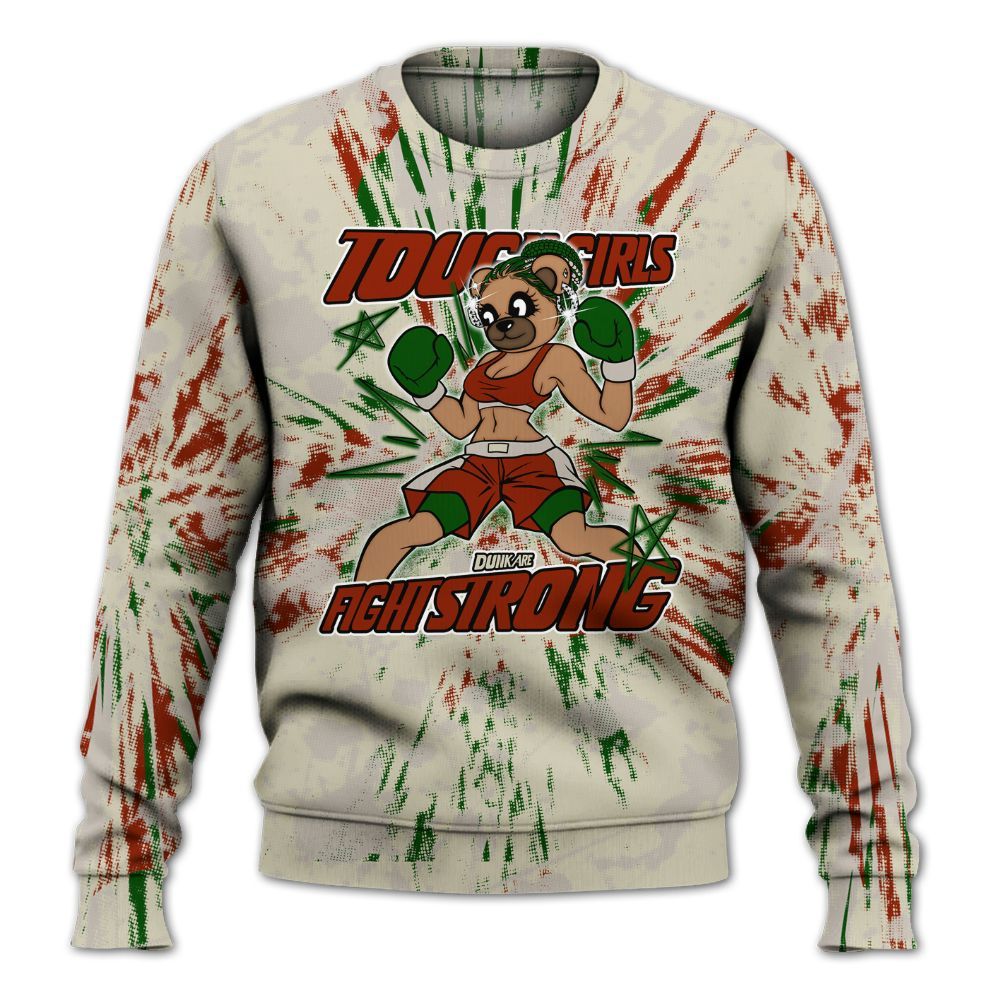 Sweatshirt To Match El Grito 5s - Gritty Girls Bear Luxury All Over Print