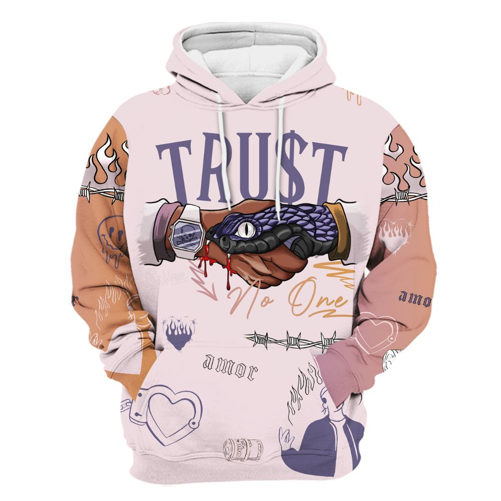 Hoodie To Match Book Sunrise 1s - Snake Trust No One All Over Print