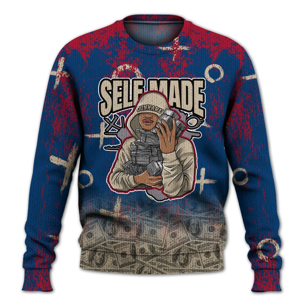 Knitted Sweater To Match Rare Air 4s - Selfmade Unique Drip