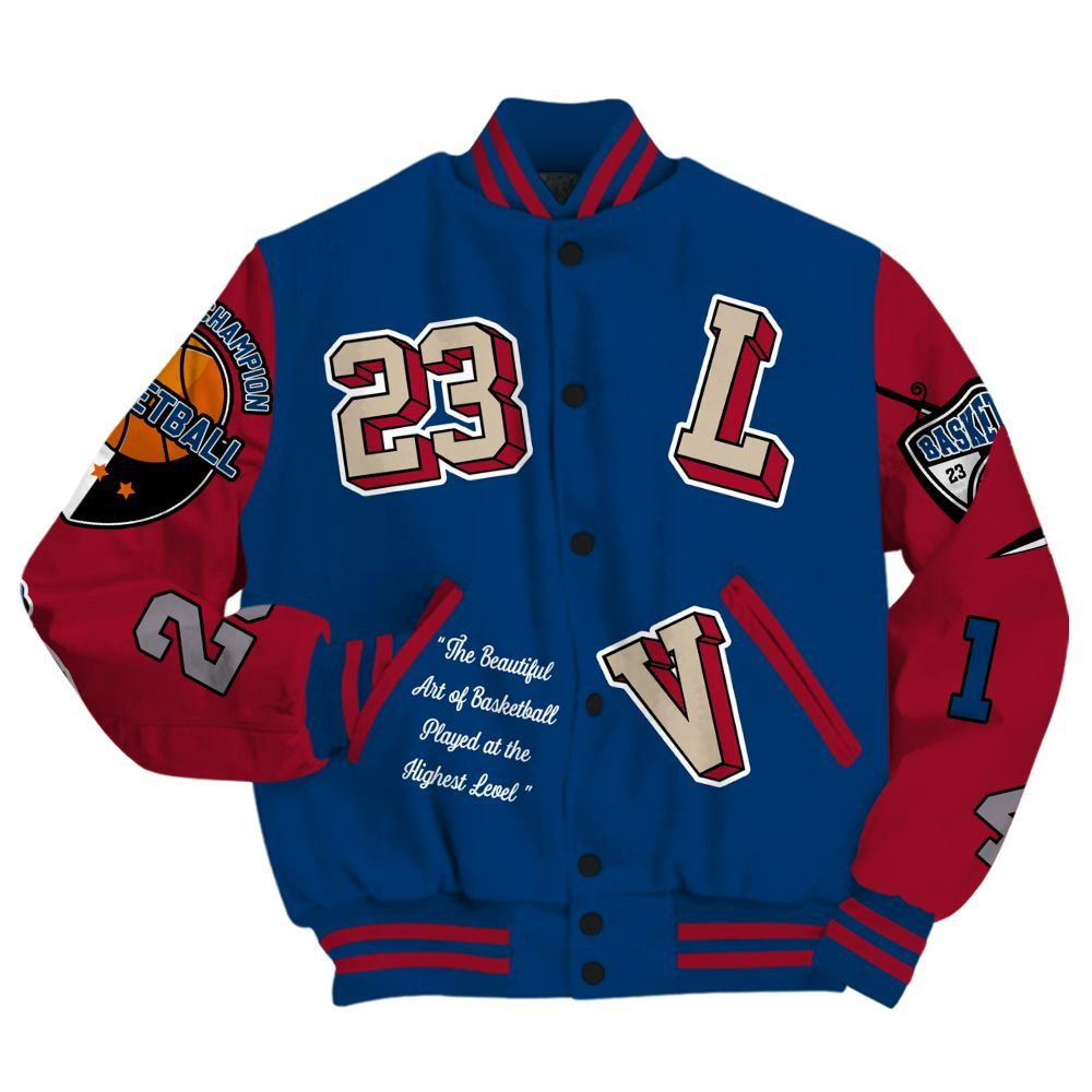 Varsity Jacket To Match Rare Air 4s - The GOAT Got Em Streetwear All Over Print