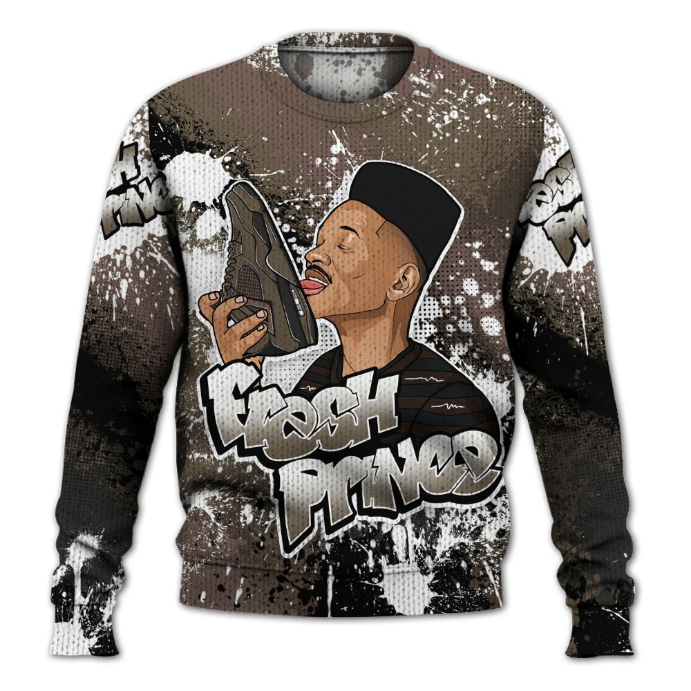 Sweater To Match AMM Dark Mocha 4s - Fresh Sneaker Lick Graphic