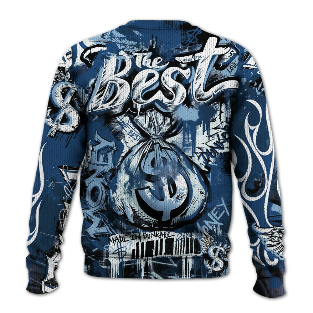 Knitted Sweater To Match High OG Midnight Navy 1s - The Best Money