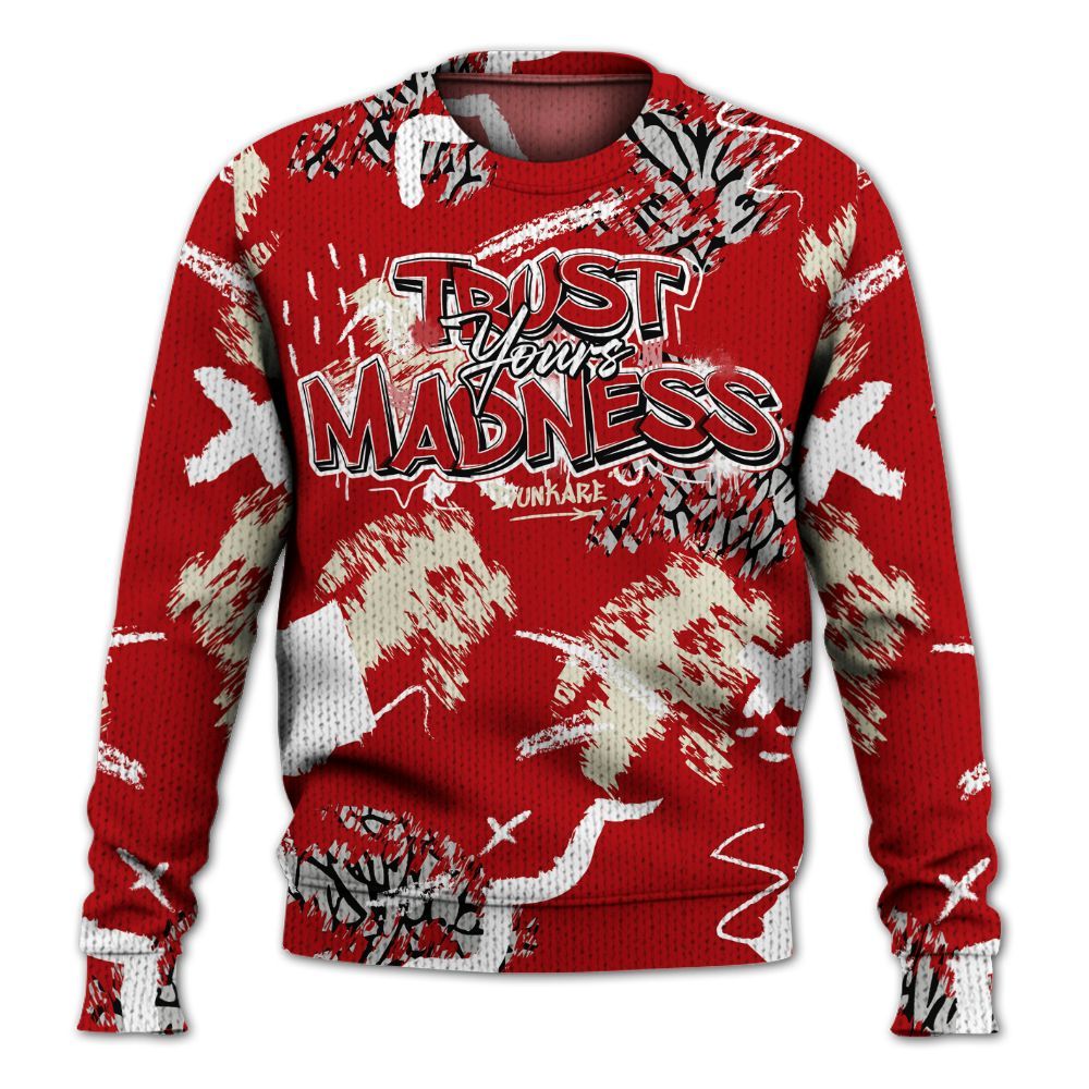 Knitted Sweater To Match Cement Grey 3s - Trust Your Madness Retro