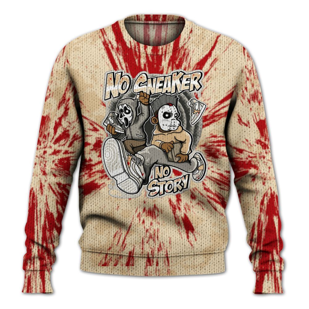 Knitted Sweater To Match Dunk Low Strawberry Waffle - Sneakers Make Story Graphic Luxury