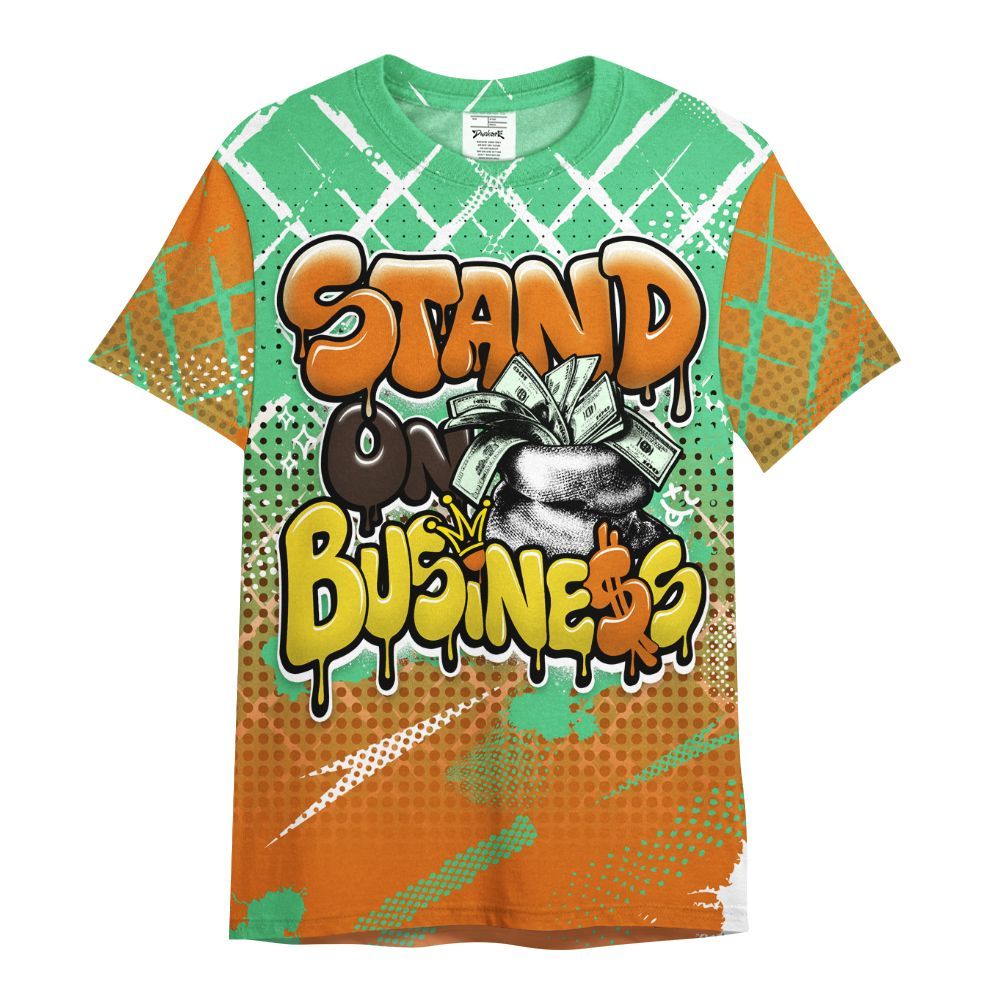 Shirt To Match SB Dunk Low Tourmaline - Halftone Stand Business Dripping All Over Print