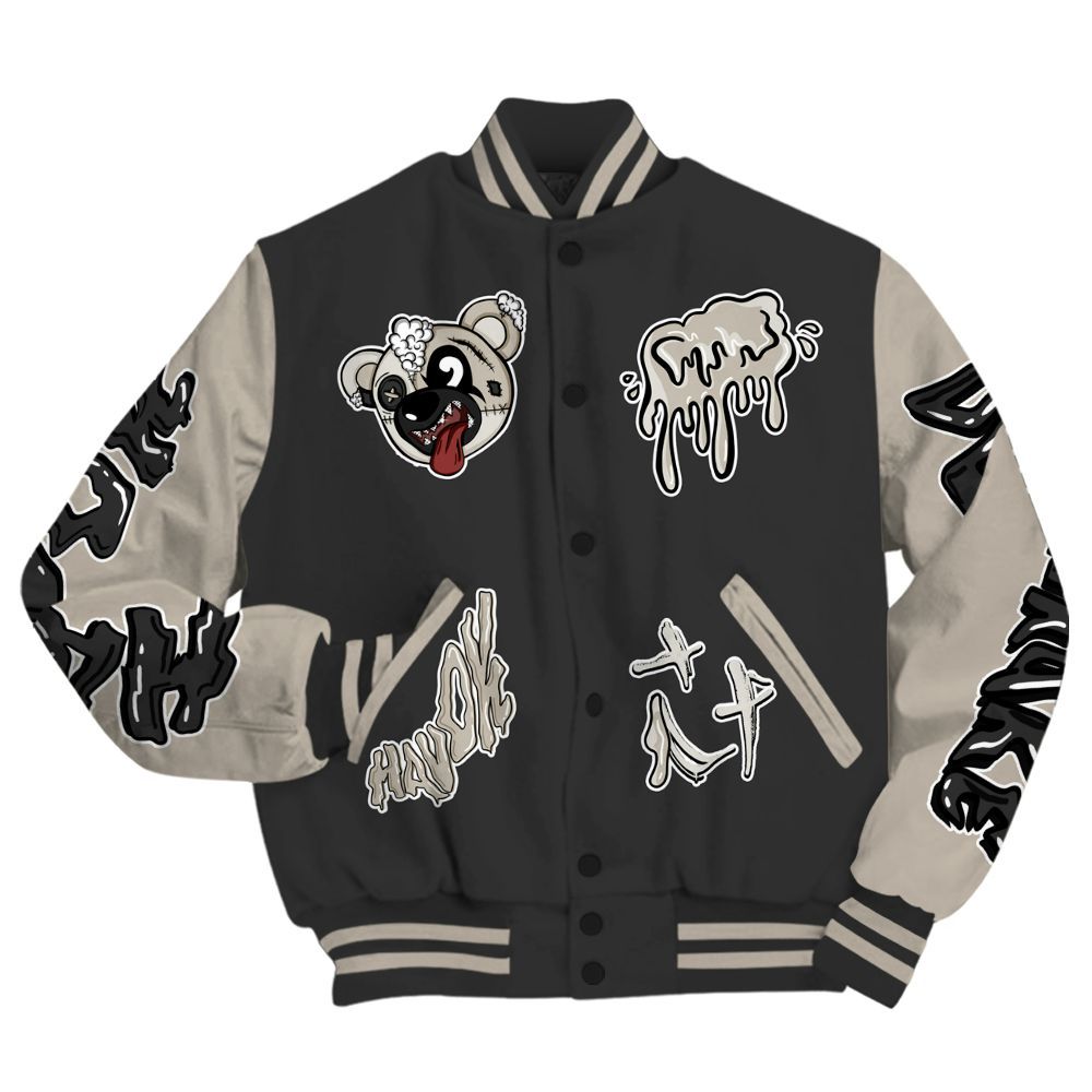 Varsity Jacket To Match RM Light Bone 4s - Havok Bear All Over Print