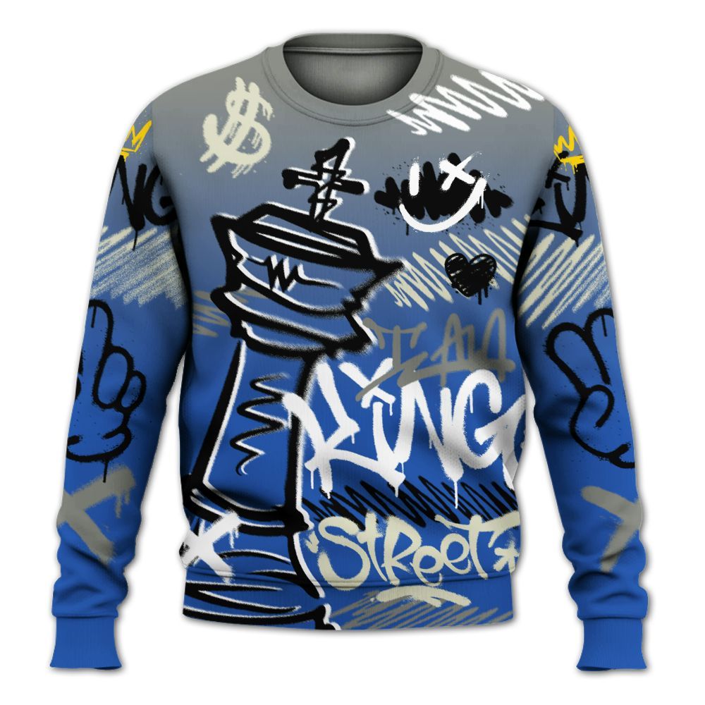 Sweatshirt To Match Lucky Shorts 3s - Street King Chess Streetwear All Over Print