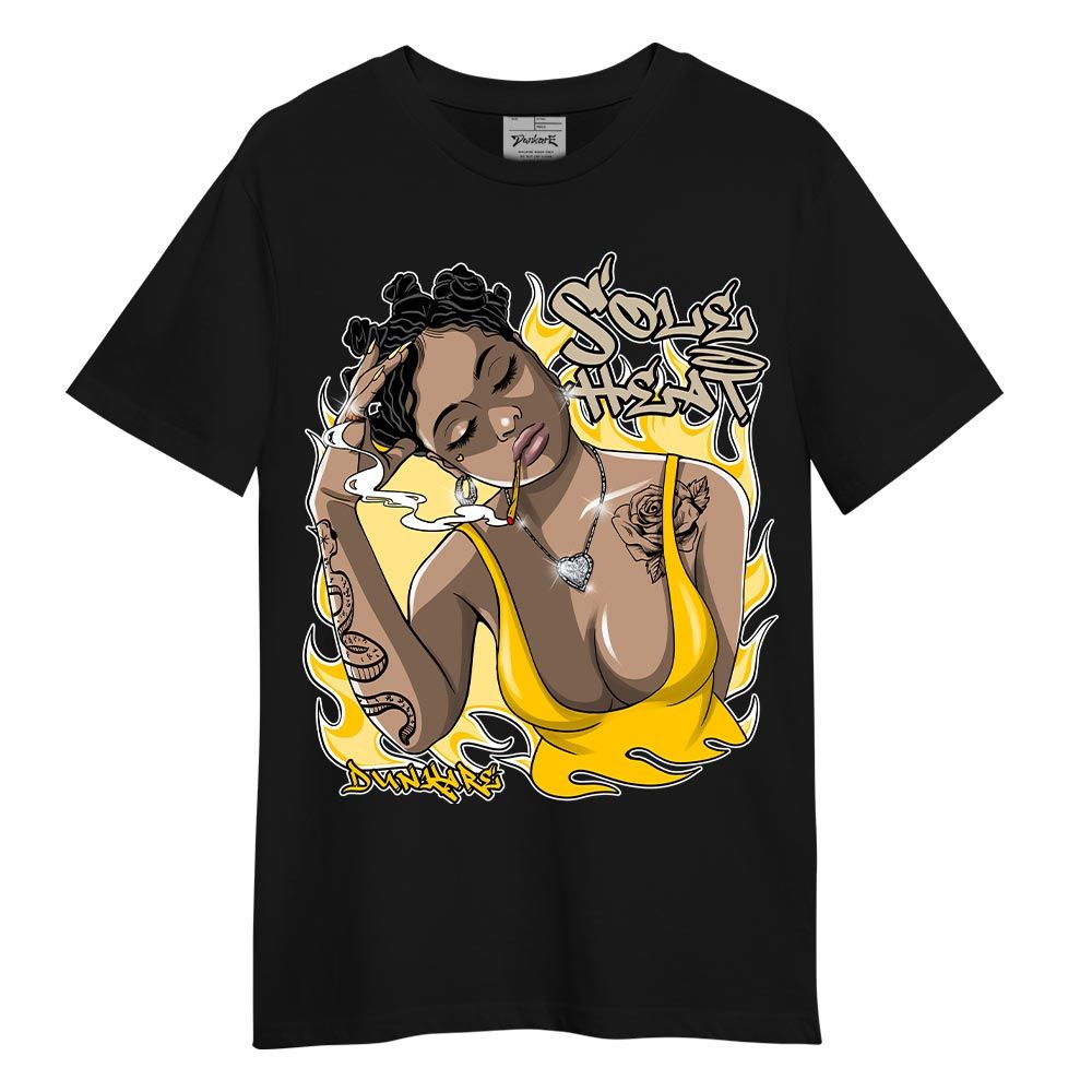 Shirt To Match Vivid Sulfur 4s T-- Sole Heat Unique T-Shirt Unisex