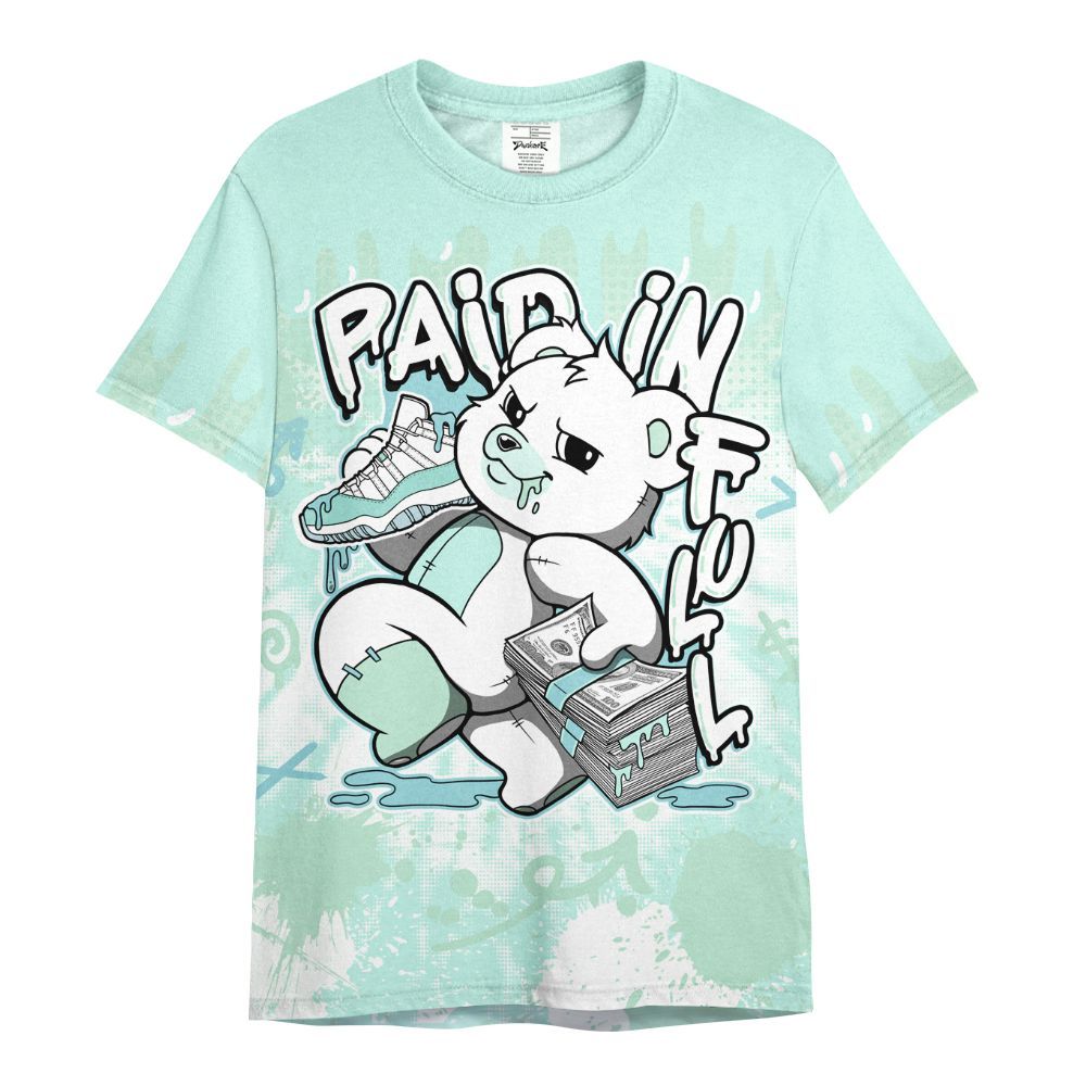 Shirt To Match Retro Low Igloo 11s - Paid In Full Bear All Over Print