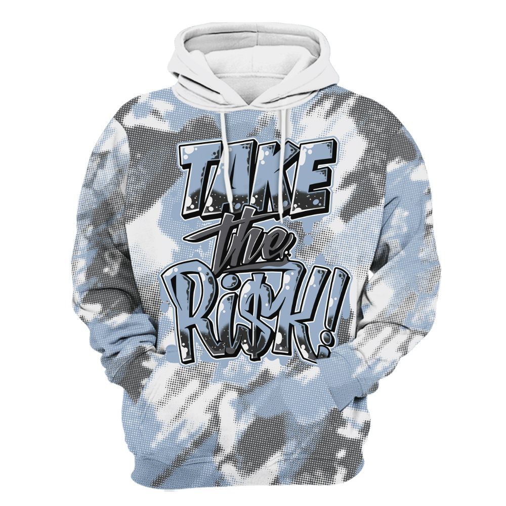 Hoodie To Match Reverse Black White 6s - Take Risks Abstract All Over Print