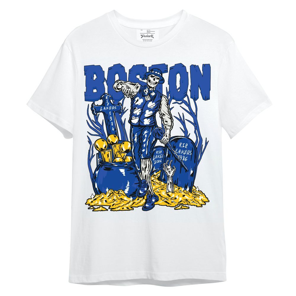 Shirt To Match Dunk High Racer Blue - Goldrush Skeleton Unisex Shirt