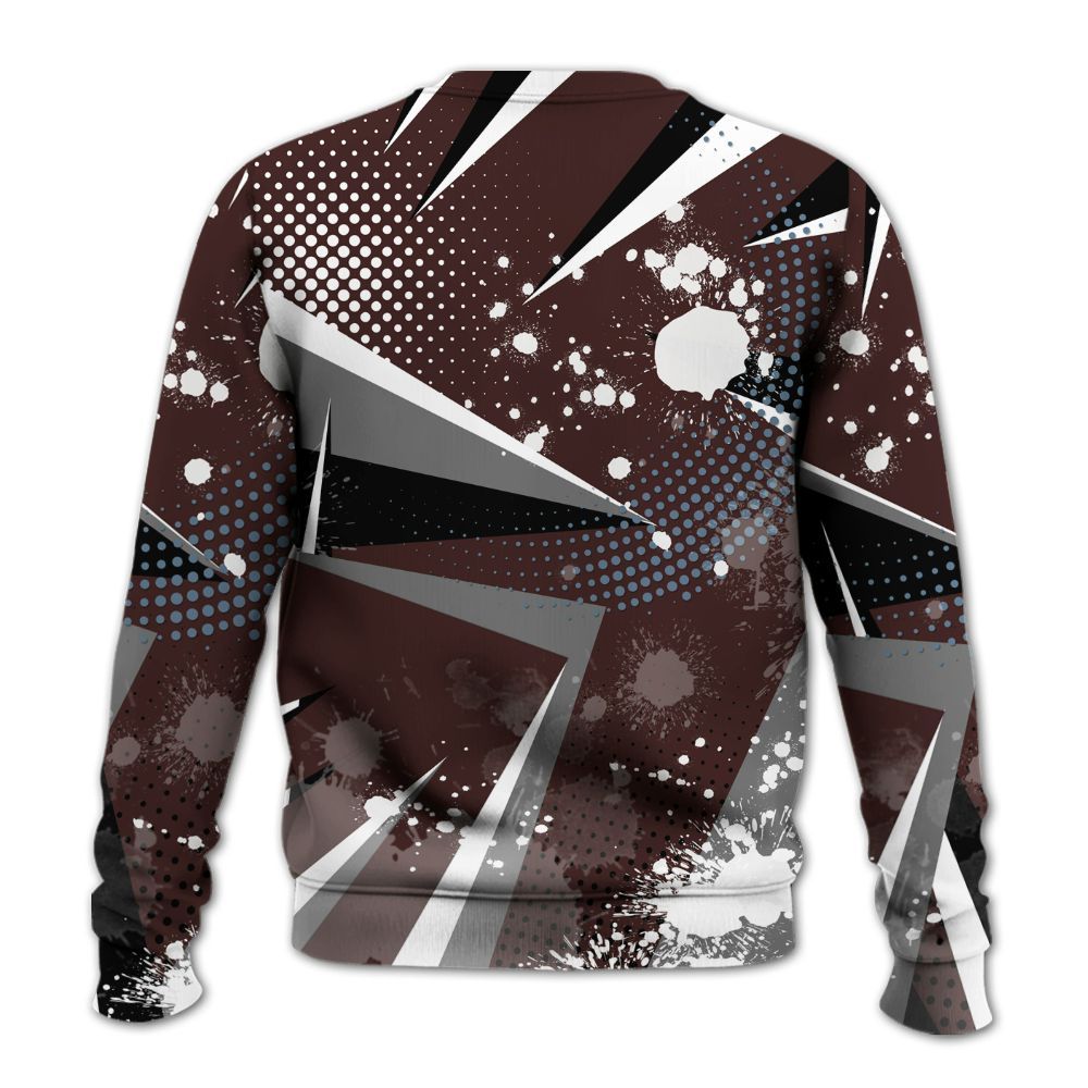 Sweatshirt To Match Burgundy 5s - Poly Trust No One Dripping All Over Print