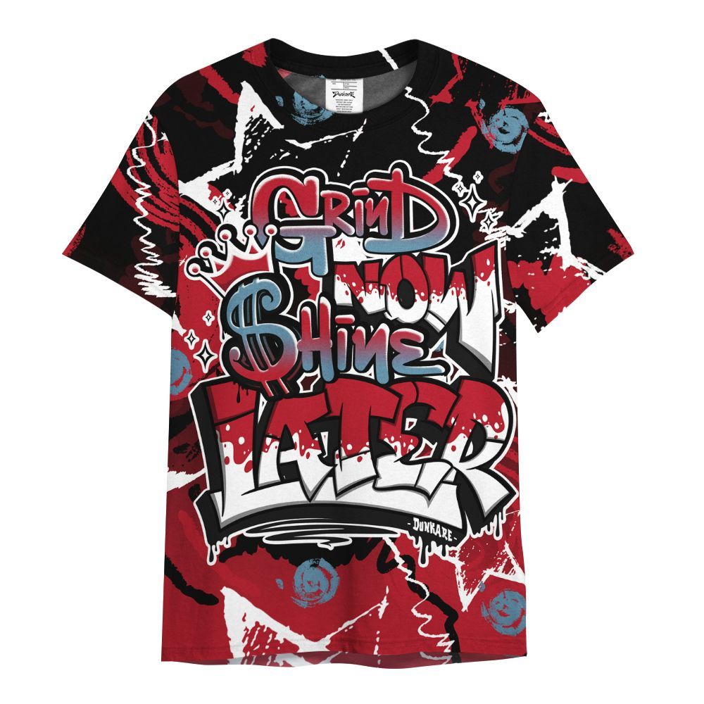 Shirt To Match Retro Raging Bull 5s - Grind Shine Later Drip All Over Print