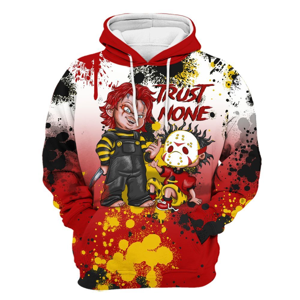 Hoodie To Match Low Lucky Cat 1s - Trust No One Scary All Over Print