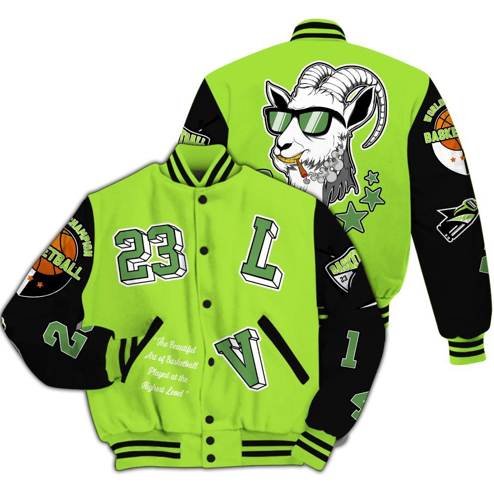 Varsity Jacket To Match Kobe 6 SE Grinch - The GOAT Got Em Streetwear All Over Print