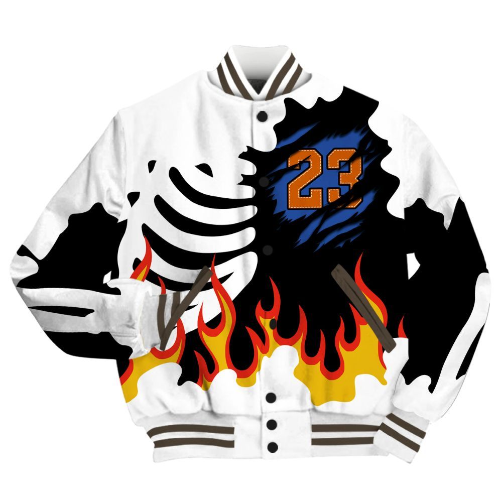 Varsity Jacket To Match Palermo GS League - Burning Skeleton 23 G.O.A.T All Over Print