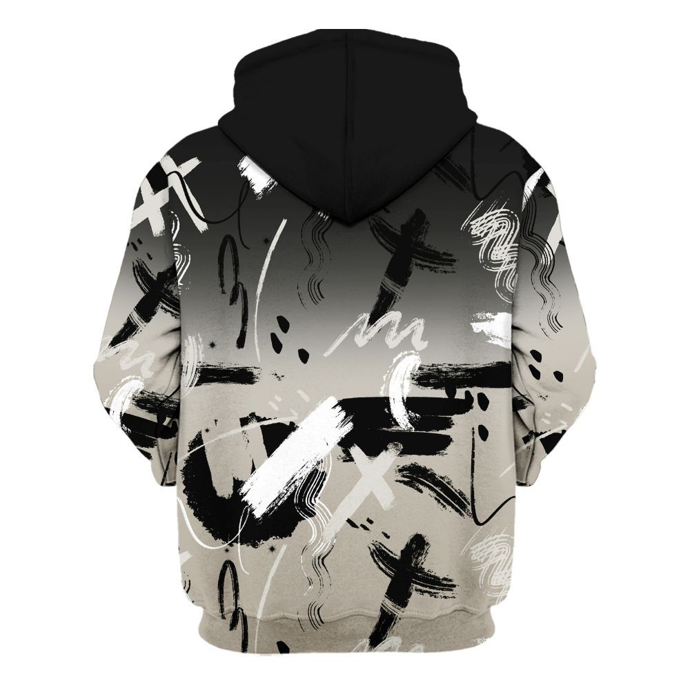 Hoodie To Match RM Light Bone 4s - Money Hustle Grind Pray All Over Print