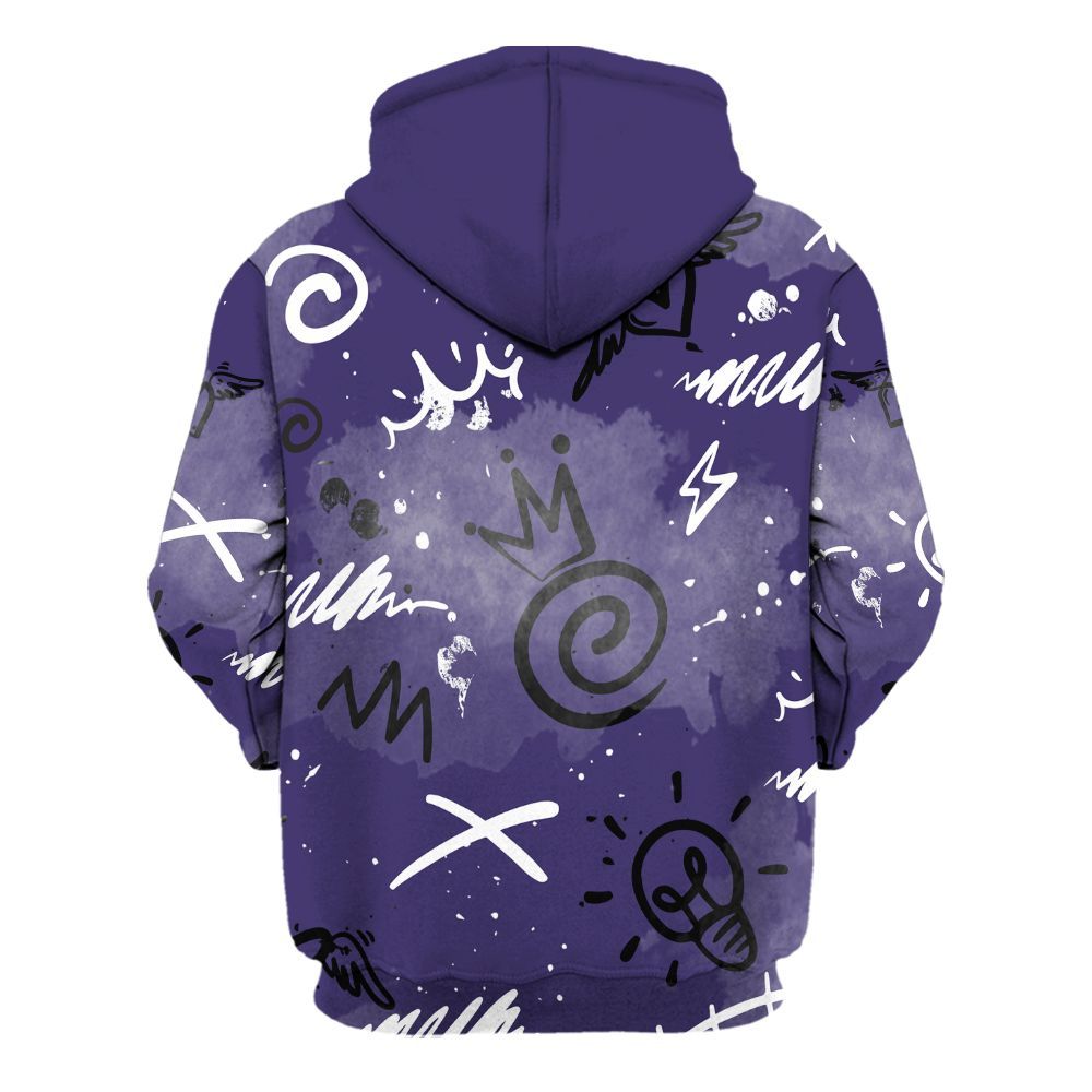 Hoodie To Match Retro Court Purple 13s - Drip Been Di2ferent All Over Print