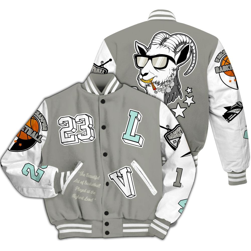 Varsity Jacket To Match Low OG Year Of The Snake 1s - The GOAT Got Em Retro Graphic All Over Print