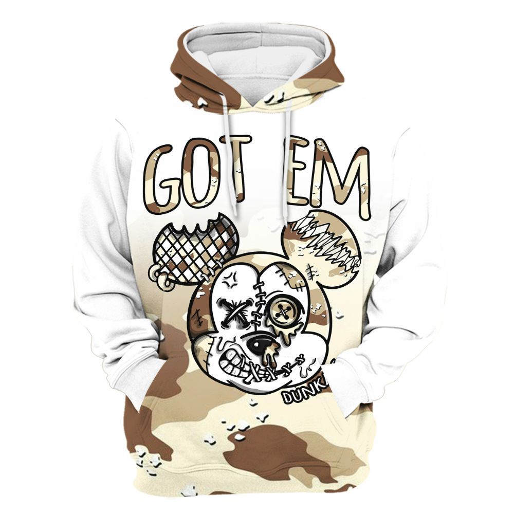 Hoodie To Match Desert Camo 3s - Got Em Dripping All Over Print