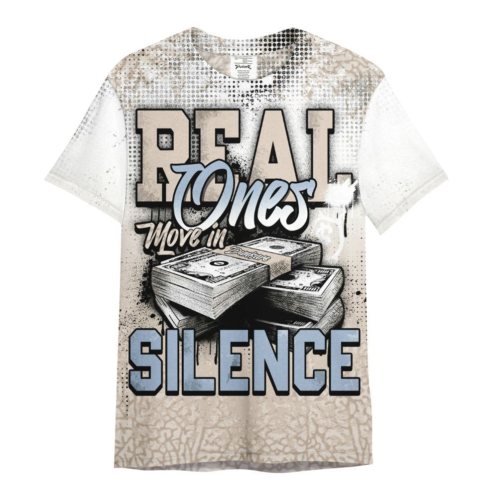Shirt To Match Desert Sand 3s - Move In Silence Money Street Retro All Over Print