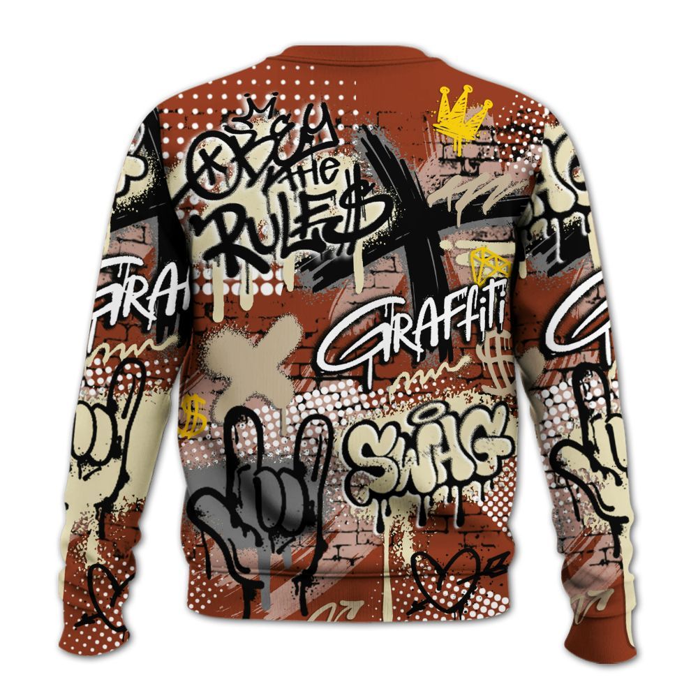 Sweatshirt To Match Retro Eastside Golf 12s - True It Real Graffiti Streetwear All Over Print