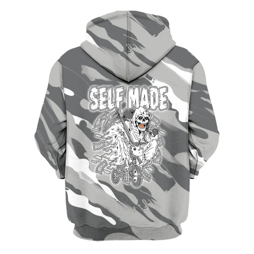 Hoodie To Match Paris Olympics 4s - Self Make Skeleton Colored All Over Print