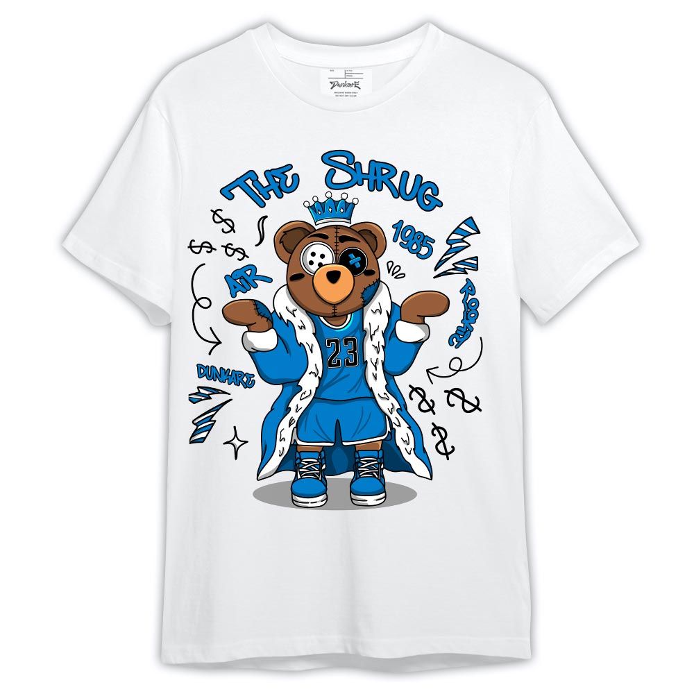 Shirt To Match Industrial Blue 4s - The Shrug Shirt Military Blue 4s Outfit