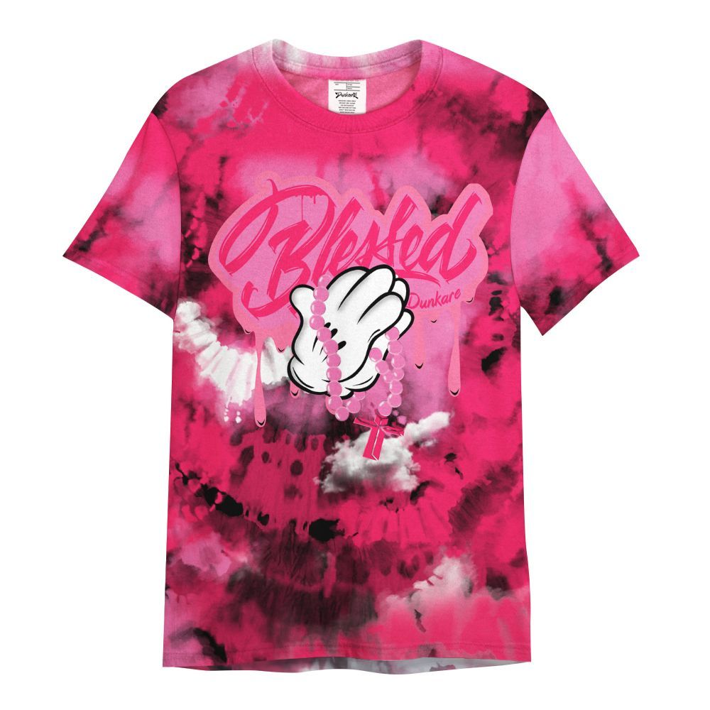 Shirt To Match Air VaporMax Plus Triple Pink - God Blessed Tie Dye All Over Print