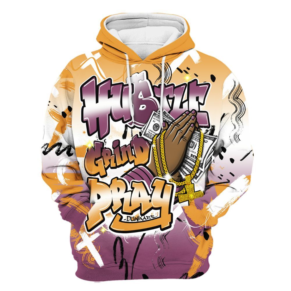 Hoodie To Match High OG Brotherhood 1s - Money Hustle Grind Pray All Over Print