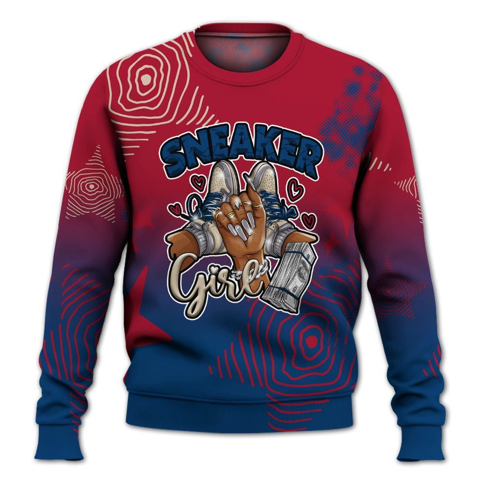 Sweatshirt To Match Rare Air 4s - Sneakerz Girlz Unique Starz All Over Print