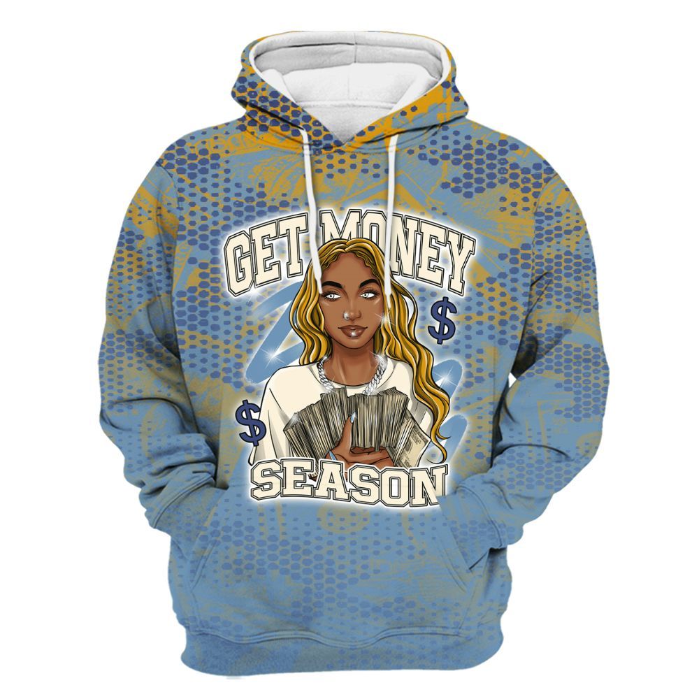 Hoodie To Match High OG First In Flight 1s - Get Moneys Season Banknote All Over Print
