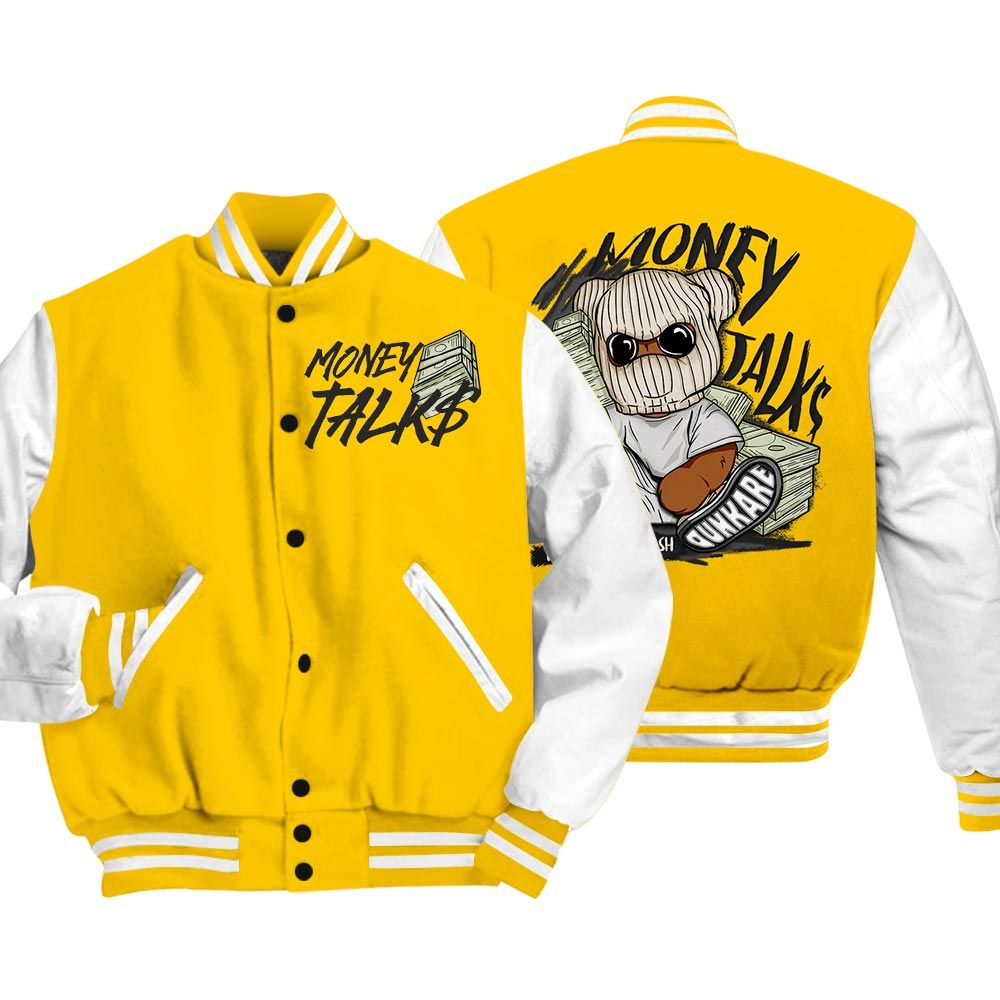 Varsity Jacket To Match Vivid Sulfur 4s Vasity Jacket - Money Talk Vasity Jacket Unisex 1604 NCMD