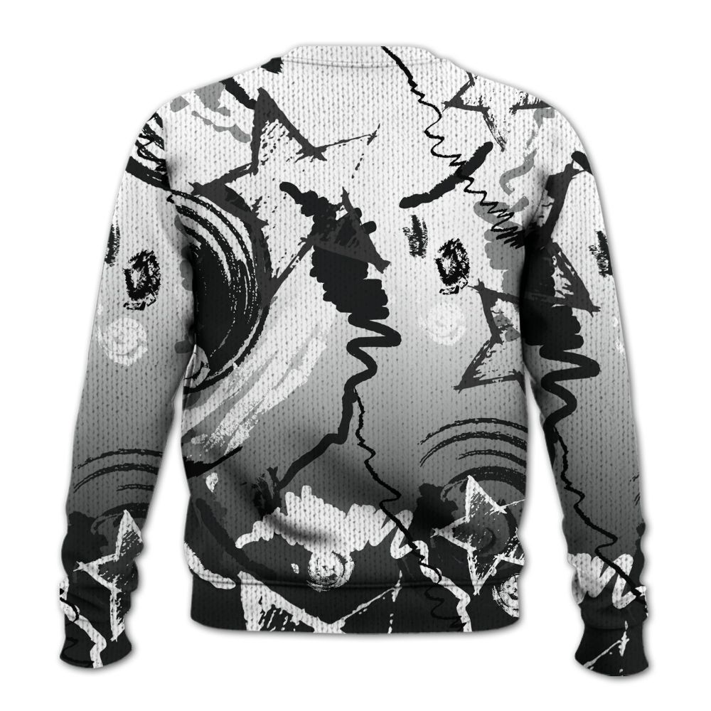 Knitted Sweater To Match Low 85 Metallic Black 1s - Grind Shine Later Drip