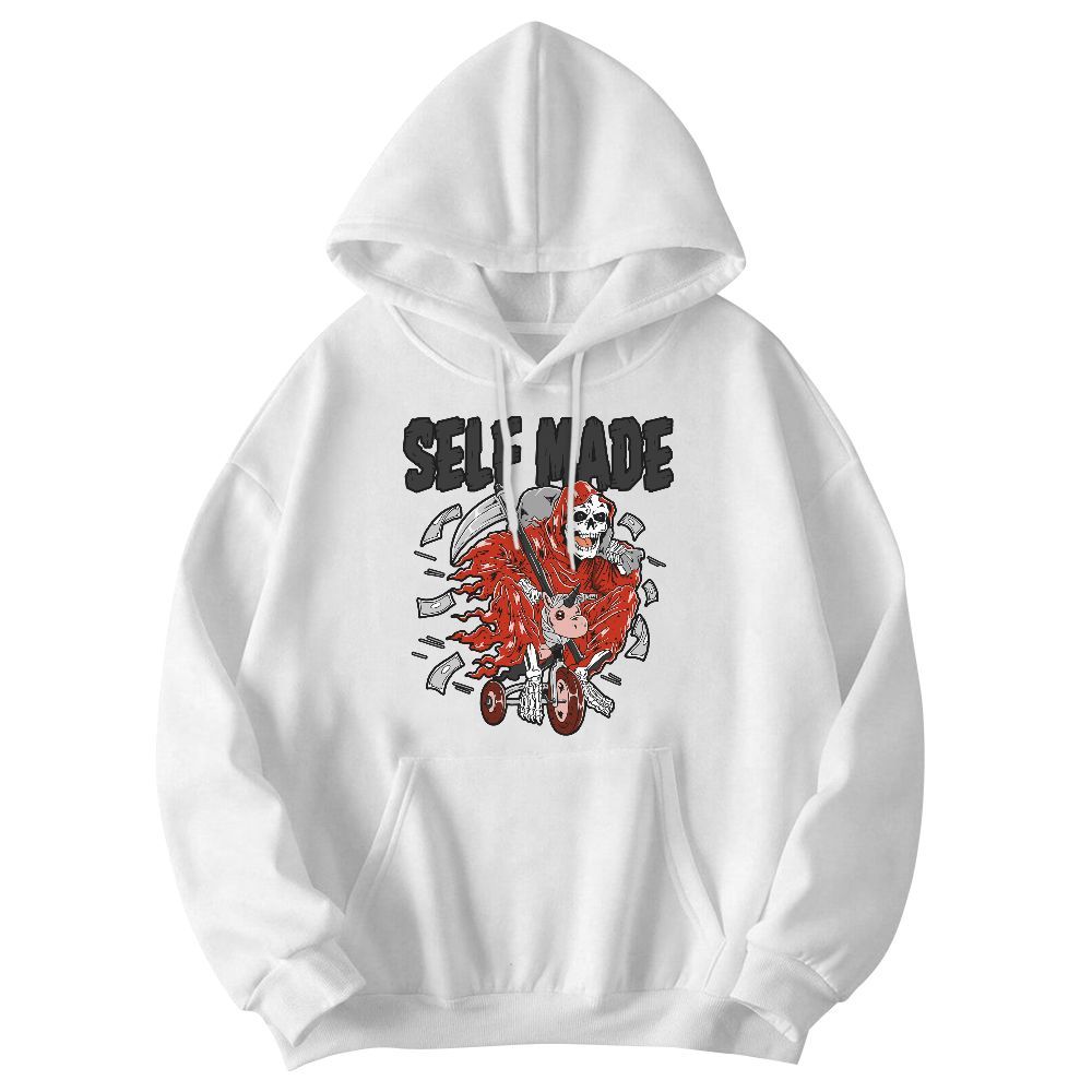 Sweatshirt To Match Red Cement 4s - Self Make Skeleton Graphic