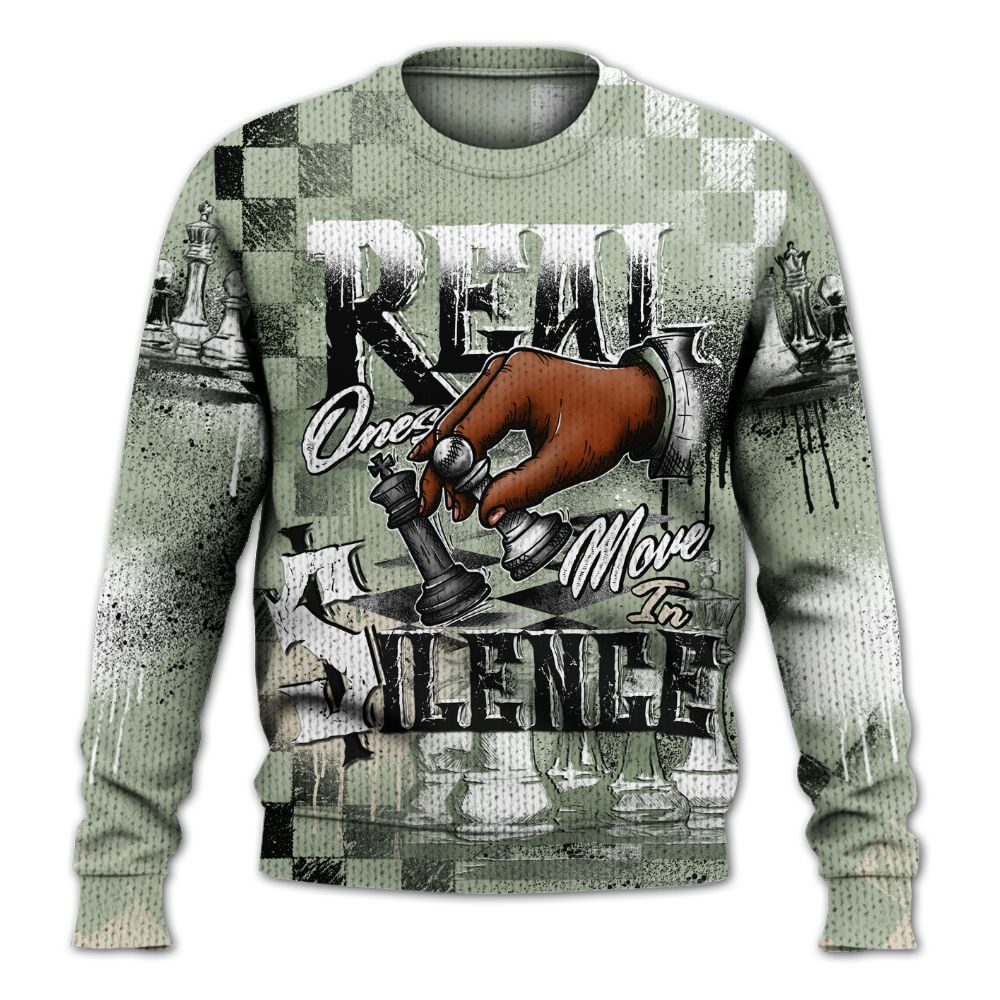 Sweater To Match Seafoam Sail 4s - Chess Move In Silence Graphic