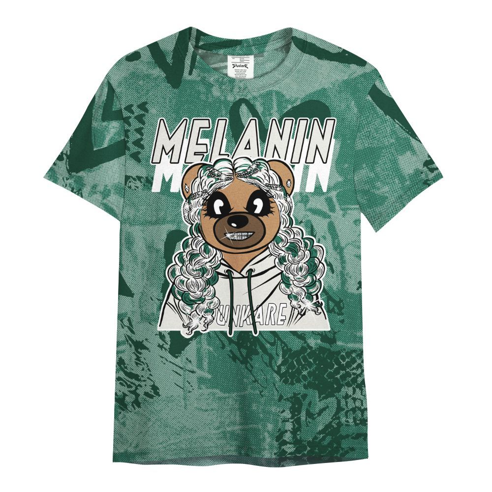 Shirt To Match Oxidized Green 4s - Pigments Bear Heart Grunge All Over Print