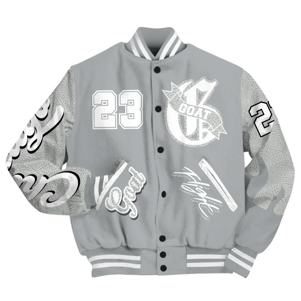 Varsity Jacket To Match Retro Pure Money 3s - The G.O.A.T Streetwear All Over Print