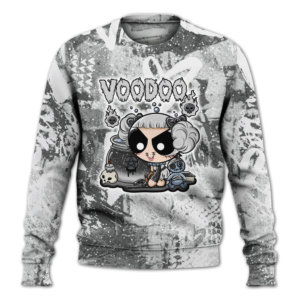 Sweatshirt To Match Reverse Oreo 6s - Voodooz Heart Grunge All Over Print