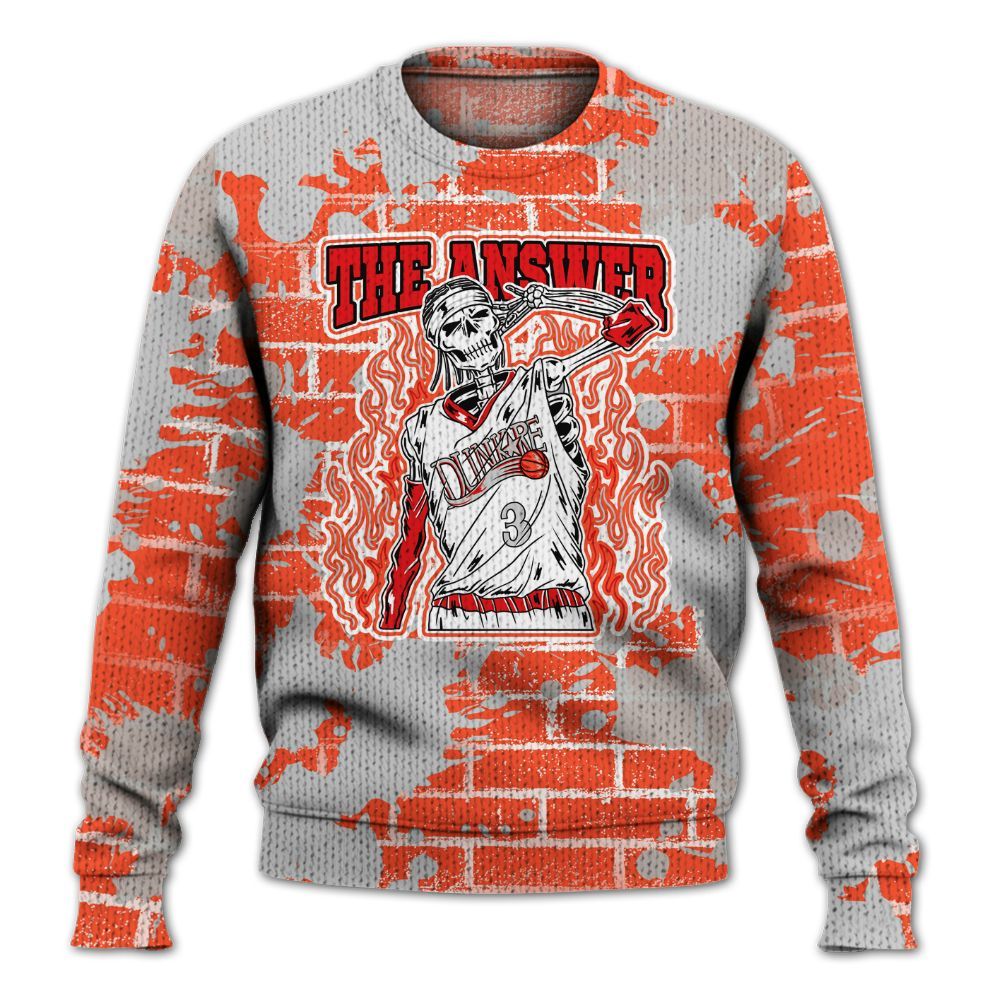 Knitted Sweater To Match Air Max 1 86 Cosmic Clay - Allen Answer Skeleton Brick