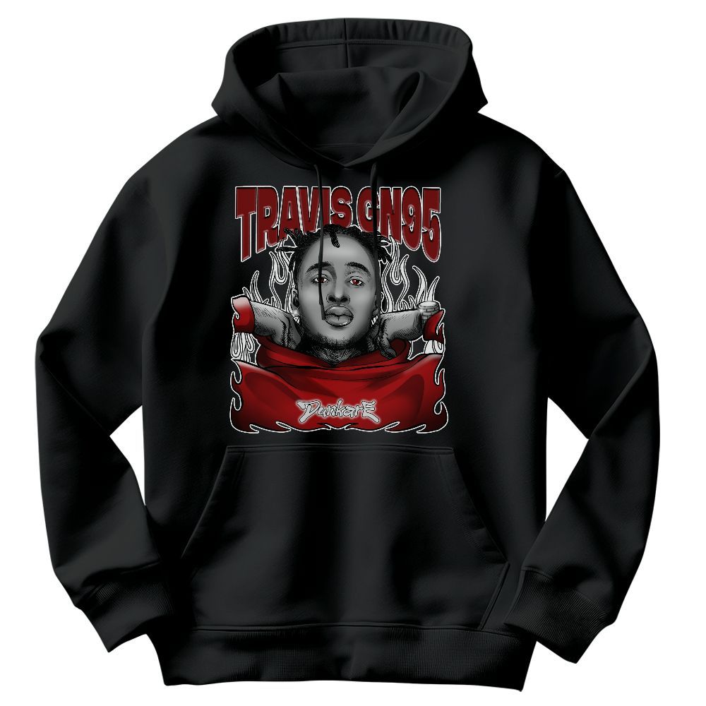 Sweatshirt To Match Red Taxi 12s - Sweatshirt To Match X Travis_GN95 Graphic