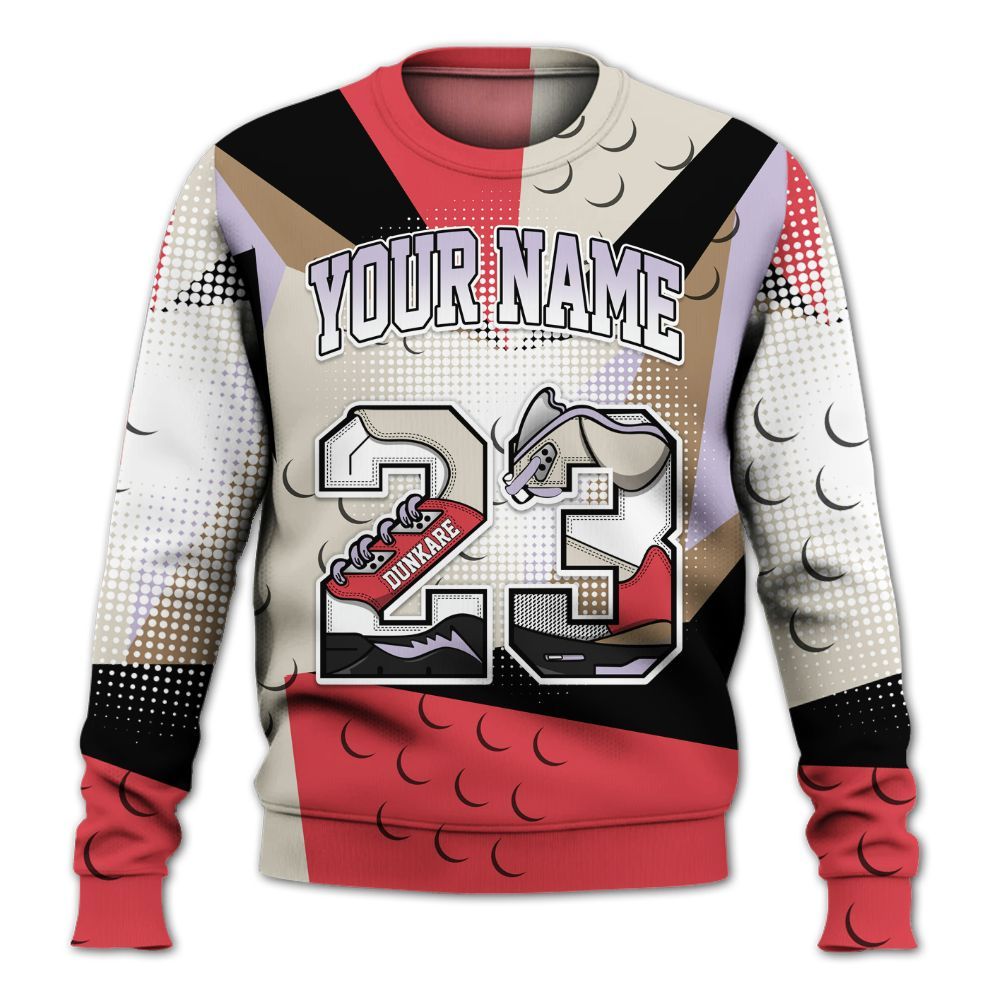 Sweatshirt To Match Peanut Butter Jelly 5s - Custom Name 23 5s All Over Print