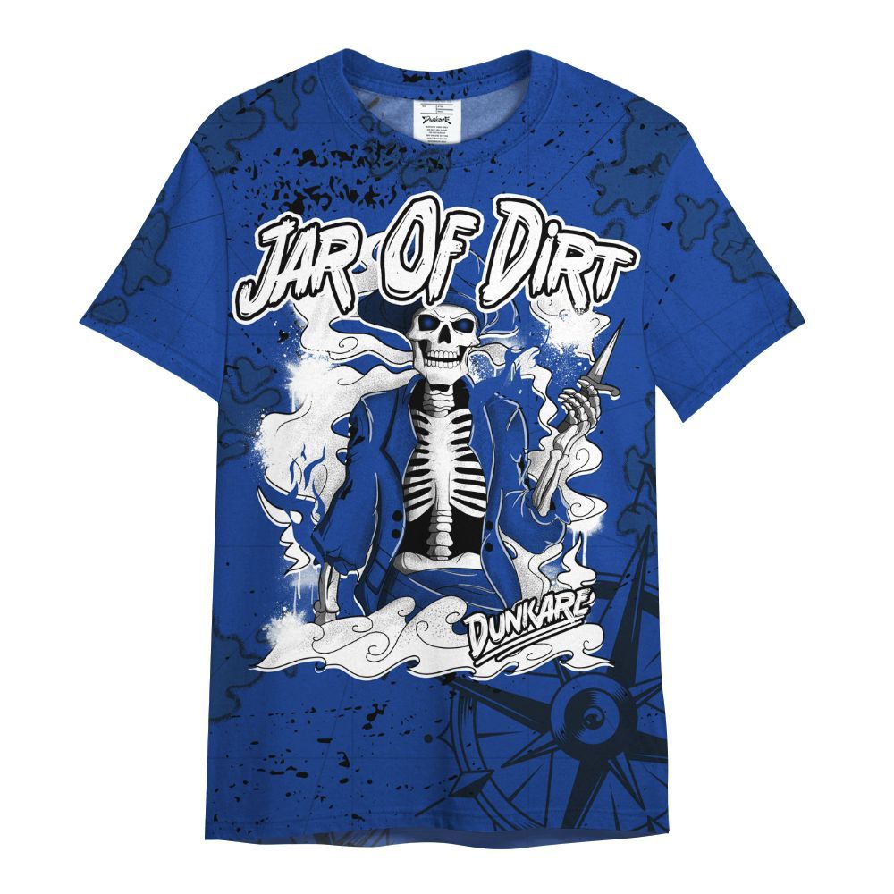 Shirt To Match Air Foamposite One Royal - Skeleton Jar Of Dirt Retro All Over Print