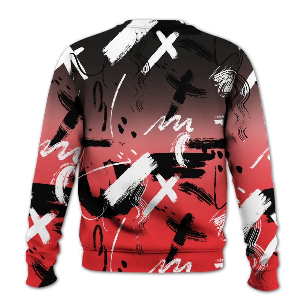Sweatshirt To Match Chile Red 9s - Money Hustle Grind Pray All Over Print
