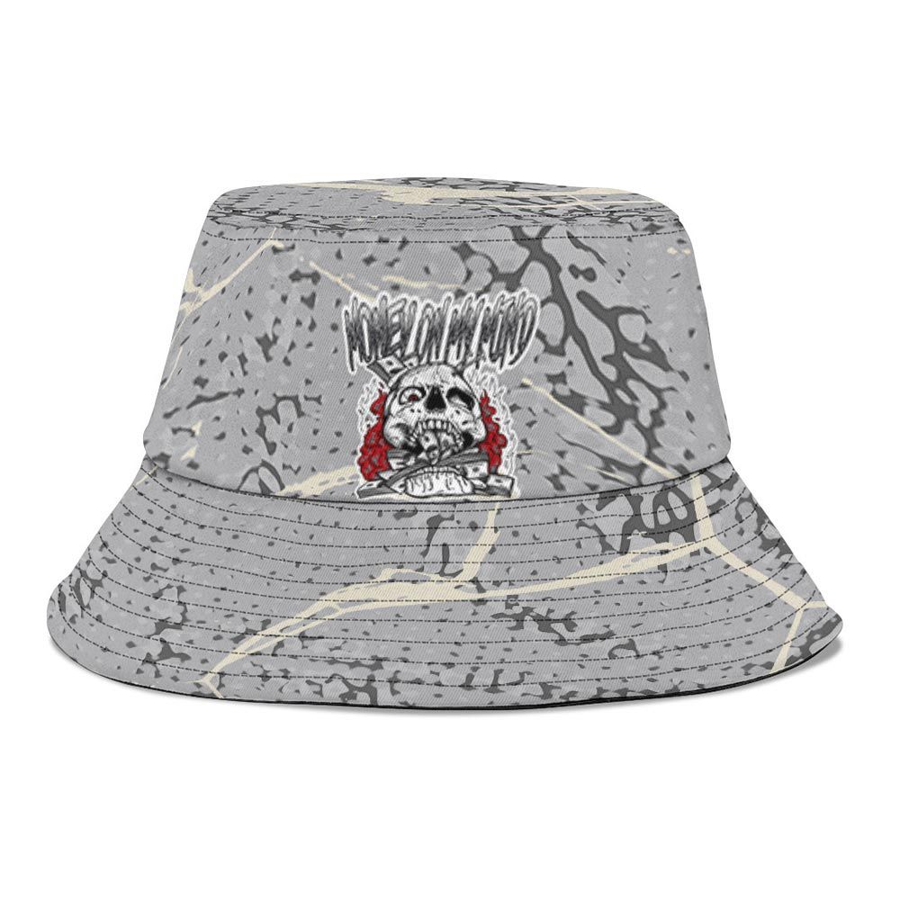 Bucket Hat To Match Cement Grey 3s Graphic, MOMM Skeleton