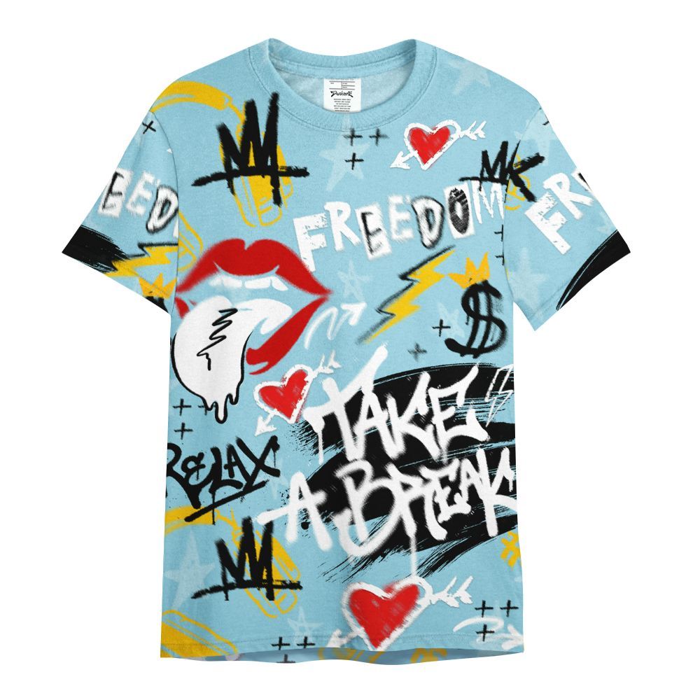 Shirt To Match Dunk High Homer Simpson - Take Break Freedom Graffiti Streetwear All Over Print