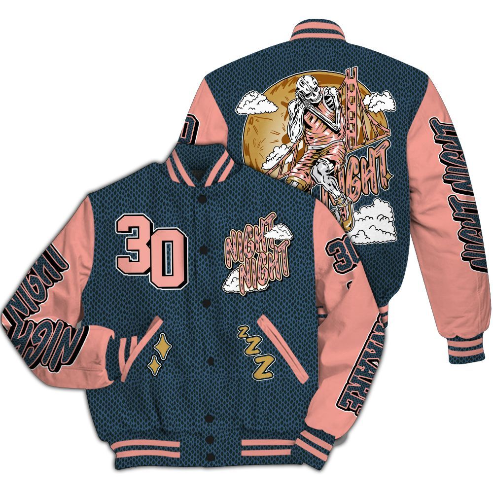 Varsity Jacket To Match Lebron XXI GS Olympic - Seeya Skeleton All Over Print