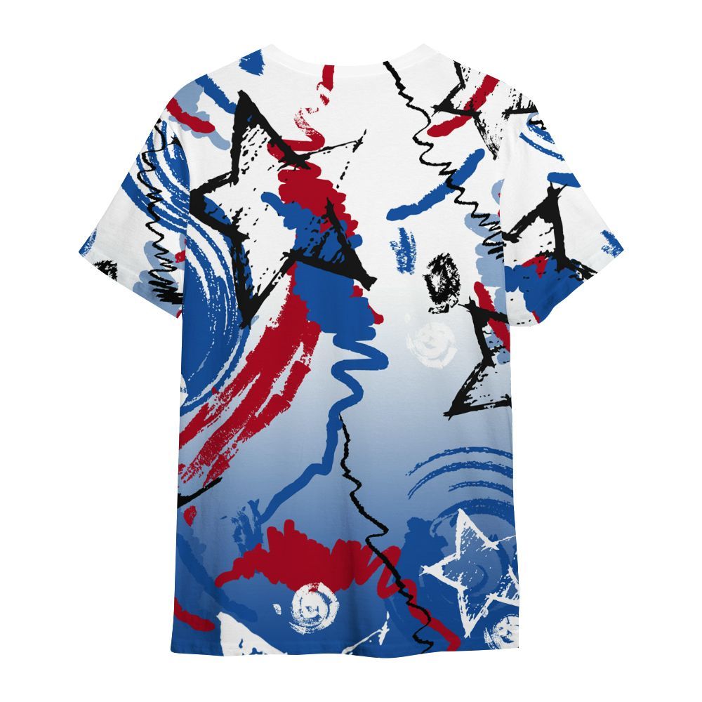 Shirt To Match Air Griffey Max Black Red Navy Blue 1s - Grind Shine Later Drip All Over Print