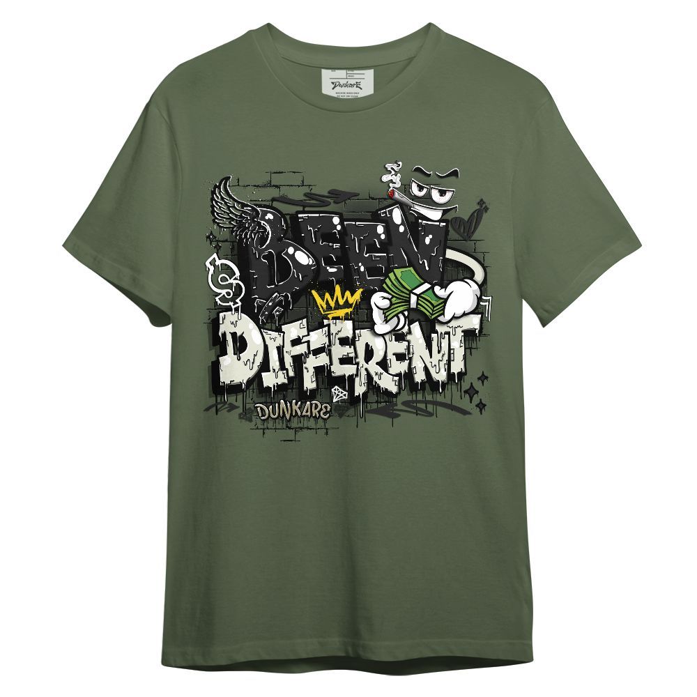 Shirt To Match Low OG Medium Olive 1s - Been Dif2erent Drip Graffiti Graphic