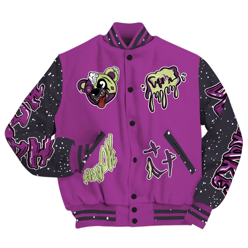 Varsity Jacket To Match Ja 2 Staregazer - Havok Bear All Over Print